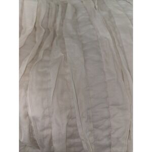 POTTERY BARN tiered  WAVY RIPPLES FULL/QUEEN‎ COMFORTER ~ WHITE